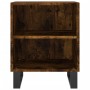 Nachttisch aus geräuchertem Eichenholzwerkstoff, 40 x 30 x 50 cm von vidaXL, Nachttische - Ref: Foro24-826806, Preis: 46,59 €...