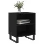 Engineered wood black bedside table 40x30x50 cm by vidaXL, Nightstands - Ref: Foro24-826798, Price: 38,91 €, Discount: %