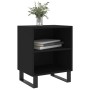 Mesita de noche madera de ingeniería negro 40x30x50 cm de vidaXL, Mesitas de noche - Ref: Foro24-826798, Precio: 39,14 €, Des...
