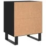 Engineered wood black bedside table 40x30x50 cm by vidaXL, Nightstands - Ref: Foro24-826798, Price: 38,91 €, Discount: %