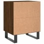 Nachttisch, 2 Stück, Holzwerkstoff, braune Eiche, 40 x 30 x 50 cm von vidaXL, Nachttische - Ref: Foro24-826811, Preis: 46,48 ...