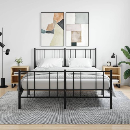 Mesitas noche 2 uds madera ingeniería roble Sonoma 40x30x50 cm de vidaXL, Mesitas de noche - Ref: Foro24-826803, Precio: 64,81 €
