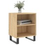 Two nightstands made of engineered oak wood in Sonoma color, measuring 40x30x50 cm each. by vidaXL, Nightstands - Ref: Foro24...