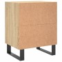 Two nightstands made of engineered oak wood in Sonoma color, measuring 40x30x50 cm each. by vidaXL, Nightstands - Ref: Foro24...