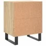 Two nightstands made of engineered oak wood in Sonoma color, measuring 40x30x50 cm each. by vidaXL, Nightstands - Ref: Foro24...