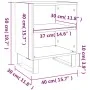 Two nightstands made of engineered oak wood in Sonoma color, measuring 40x30x50 cm each. by vidaXL, Nightstands - Ref: Foro24...