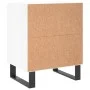 Bedside tables 2 units engineered wood glossy white 40x30x50 cm by vidaXL, Nightstands - Ref: Foro24-826801, Price: 49,21 €, ...