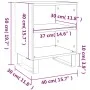 Bedside tables 2 units engineered wood glossy white 40x30x50 cm by vidaXL, Nightstands - Ref: Foro24-826801, Price: 49,21 €, ...