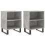 Bedside tables 2 pcs concrete gray wood 40x30x50 cm by vidaXL, Nightstands - Ref: Foro24-826805, Price: 47,86 €, Discount: %