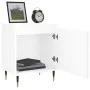 Glossy white engineered wood bedside table 40x30x50 cm by vidaXL, Nightstands - Ref: Foro24-826816, Price: 38,59 €, Discount: %