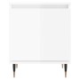 Glossy white engineered wood bedside table 40x30x50 cm by vidaXL, Nightstands - Ref: Foro24-826816, Price: 39,05 €, Discount: %