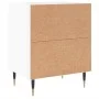 Glossy white engineered wood bedside table 40x30x50 cm by vidaXL, Nightstands - Ref: Foro24-826816, Price: 38,59 €, Discount: %