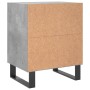 Bedside tables 2 pcs concrete gray wood 40x30x50 cm by vidaXL, Nightstands - Ref: Foro24-826805, Price: 47,86 €, Discount: %