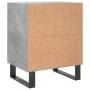 Mesitas de noche 2 uds madera gris hormigón 40x30x50 cm de vidaXL, Mesitas de noche - Ref: Foro24-826805, Precio: 47,42 €, De...