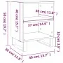 Mesitas de noche 2 uds madera gris hormigón 40x30x50 cm de vidaXL, Mesitas de noche - Ref: Foro24-826805, Precio: 47,42 €, De...