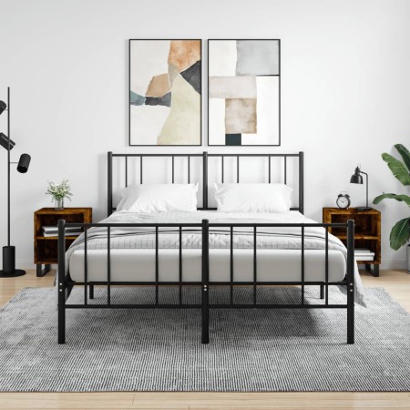 Nachttische, 2 Stück, Holzwerkstoff, Raucheiche, 40 x 30 x 50 cm von vidaXL, Nachttische - Ref: Foro24-826807, Preis: 47,65 €...