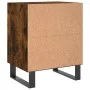 Nachttische, 2 Stück, Holzwerkstoff, Raucheiche, 40 x 30 x 50 cm von vidaXL, Nachttische - Ref: Foro24-826807, Preis: 47,21 €...