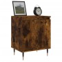 Mesitas de noche 2 uds madera ingeniería roble humo 40x30x50 cm de vidaXL, Mesitas de noche - Ref: Foro24-826823, Precio: 51,...