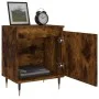 Mesitas de noche 2 uds madera ingeniería roble humo 40x30x50 cm de vidaXL, Mesitas de noche - Ref: Foro24-826823, Precio: 45,...
