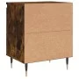 Mesitas de noche 2 uds madera ingeniería roble humo 40x30x50 cm de vidaXL, Mesitas de noche - Ref: Foro24-826823, Precio: 45,...