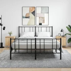Nachttische, 2 Stück, Holzwerkstoff, Sonoma-Eiche, 40 x 30 x 50 cm von vidaXL, Nachttische - Ref: Foro24-826835, Preis: 48,73...