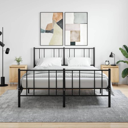 Nachttische, 2 Stück, Holzwerkstoff, Sonoma-Eiche, 40 x 30 x 50 cm von vidaXL, Nachttische - Ref: Foro24-826835, Preis: 49,21...