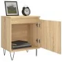 Mesitas noche 2 uds madera ingeniería roble Sonoma 40x30x50 cm de vidaXL, Mesitas de noche - Ref: Foro24-826835, Precio: 48,7...