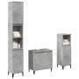 Set muebles de baño 2 piezas madera contrachapada gris hormigón en Muebles de baño | Comprar online en Foro24