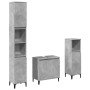 Set muebles de baño 2 piezas madera contrachapada gris hormigón en Muebles de baño | Comprar online en Foro24