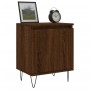 Brown oak engineered wood bedside table 40x30x50 cm by vidaXL, Nightstands - Ref: Foro24-826842, Price: 36,93 €, Discount: %