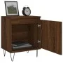 Brown oak engineered wood bedside table 40x30x50 cm by vidaXL, Nightstands - Ref: Foro24-826842, Price: 36,48 €, Discount: %
