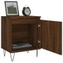 Nachttisch aus braunem Eichenholzwerkstoff, 40 x 30 x 50 cm von vidaXL, Nachttische - Ref: Foro24-826842, Preis: 36,93 €, Rab...