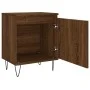 Mesita de noche madera de ingeniería roble marrón 40x30x50 cm de vidaXL, Mesitas de noche - Ref: Foro24-826842, Precio: 36,48...