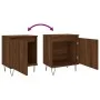 Brown oak engineered wood bedside table 40x30x50 cm by vidaXL, Nightstands - Ref: Foro24-826842, Price: 36,48 €, Discount: %