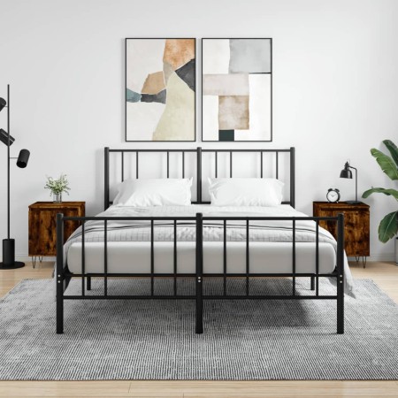 Nachttische, 2 Stück, Holzwerkstoff, Raucheiche, 40 x 30 x 50 cm von vidaXL, Nachttische - Ref: Foro24-826839, Preis: 44,25 €...
