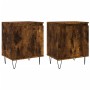 Nachttische, 2 Stück, Holzwerkstoff, Raucheiche, 40 x 30 x 50 cm von vidaXL, Nachttische - Ref: Foro24-826839, Preis: 44,25 €...