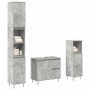 Set muebles de baño 2 piezas madera contrachapada gris hormigón en Muebles de baño | Comprar online en Foro24