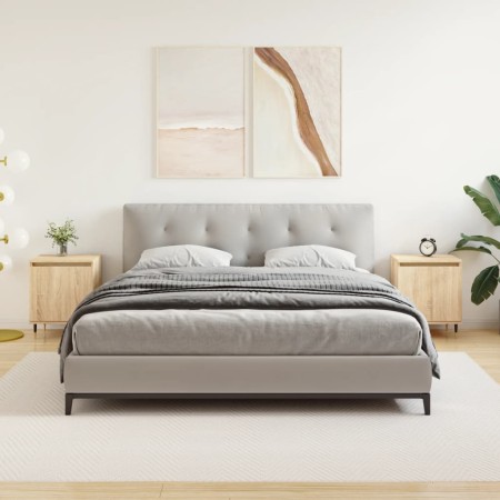 Mesitas noche 2 uds madera ingeniería roble Sonoma 40x30x50 cm de vidaXL, Mesitas de noche - Ref: Foro24-826819, Precio: 63,15 €