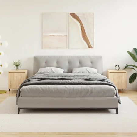 Mesitas noche 2 uds madera ingeniería roble Sonoma 40x30x50 cm de vidaXL, Mesitas de noche - Ref: Foro24-826819, Precio: 62,4...