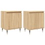Nightstands 2 pcs engineered wood Sonoma oak 40x30x50 cm by vidaXL, Nightstands - Ref: Foro24-826819, Price: 63,20 €, Discoun...
