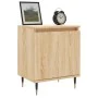 Mesitas noche 2 uds madera ingeniería roble Sonoma 40x30x50 cm de vidaXL, Mesitas de noche - Ref: Foro24-826819, Precio: 62,4...