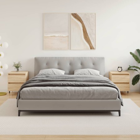 Nachttische, 2 Stück, Holzwerkstoff, Sonoma-Eiche, 40 x 35 x 50 cm von vidaXL, Nachttische - Ref: Foro24-826867, Preis: 79,50...