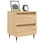 Nachttische, 2 Stück, Holzwerkstoff, Sonoma-Eiche, 40 x 35 x 50 cm von vidaXL, Nachttische - Ref: Foro24-826867, Preis: 78,43...