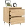 Nachttische, 2 Stück, Holzwerkstoff, Sonoma-Eiche, 40 x 35 x 50 cm von vidaXL, Nachttische - Ref: Foro24-826867, Preis: 78,43...
