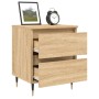 Nachttische, 2 Stück, Holzwerkstoff, Sonoma-Eiche, 40 x 35 x 50 cm von vidaXL, Nachttische - Ref: Foro24-826867, Preis: 79,50...
