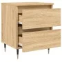 Nachttische, 2 Stück, Holzwerkstoff, Sonoma-Eiche, 40 x 35 x 50 cm von vidaXL, Nachttische - Ref: Foro24-826867, Preis: 78,43...