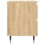 Nachttische, 2 Stück, Holzwerkstoff, Sonoma-Eiche, 40 x 35 x 50 cm von vidaXL, Nachttische - Ref: Foro24-826867, Preis: 78,43...