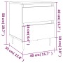 Nachttische, 2 Stück, Holzwerkstoff, Sonoma-Eiche, 40 x 35 x 50 cm von vidaXL, Nachttische - Ref: Foro24-826867, Preis: 79,50...