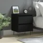 Black plywood nightstand 40x35x50 cm by vidaXL, Nightstands - Ref: Foro24-826878, Price: 55,78 €, Discount: %