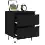 Schwarzer Nachttisch aus Sperrholz, 40 x 35 x 50 cm von vidaXL, Nachttische - Ref: Foro24-826878, Preis: 55,78 €, Rabatt: %